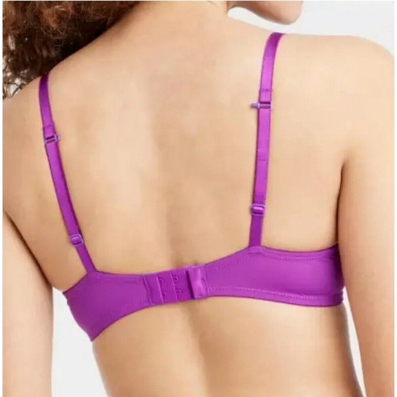Auden The Everyday Bra Women Size 36DD Purple Lightly Lined Underwire Adjustable - Picture 4 of 9